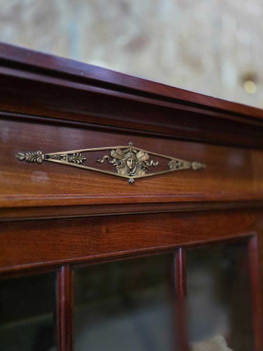 Biblioteczka Empire okuwana mosiądzem #2370 Stylowy Węgrów