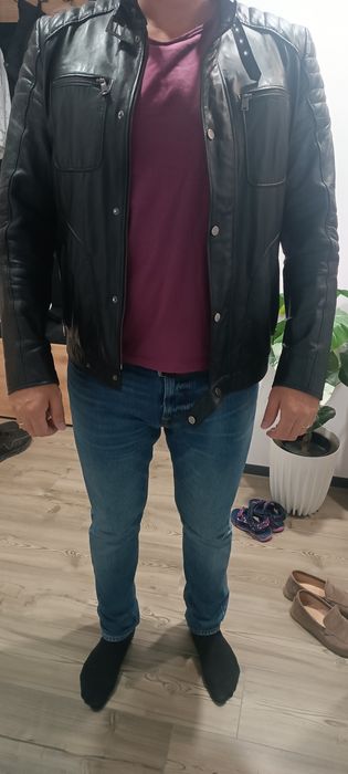 Шкіряна куртка чоловіча 50