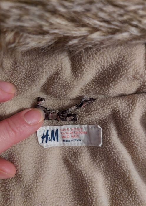 Kurtka zimowa dziewczęca h&m 92