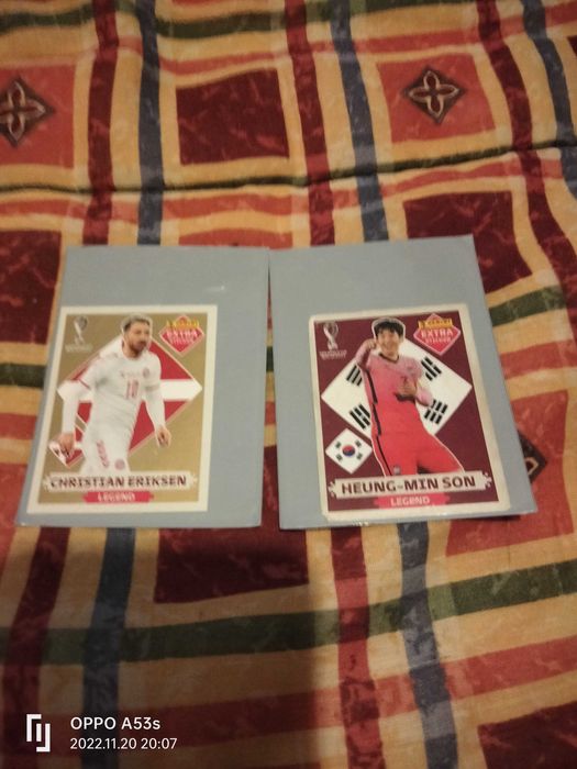 Vendo cartas legends   Christian Eriksen ouro e Heung-Min Son bordô