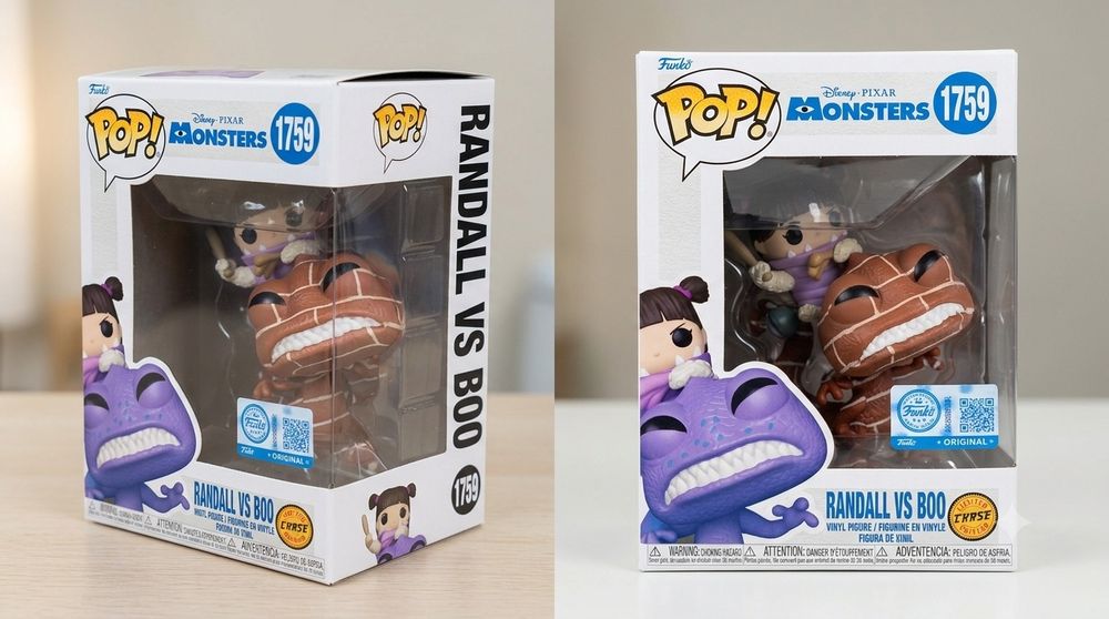 Funko Pop! Disney Pixar Monsters #1759 - Randall vs Boo (Edição Limitada Chase)
