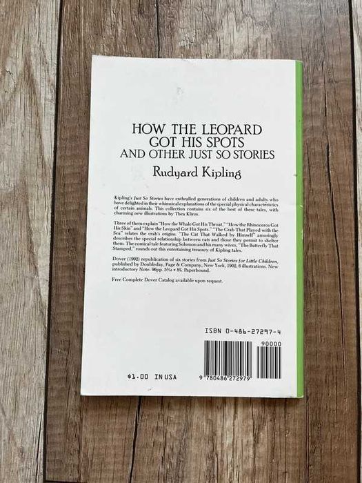 How the Leopard Got His Spots and Other Just So Rudyard Kipling