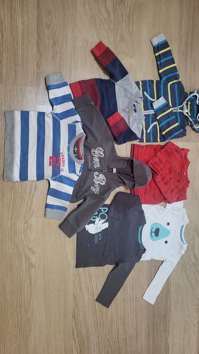 Paka body śpiochy bluzy spodnie kurtki dla chłopczyka 68-98