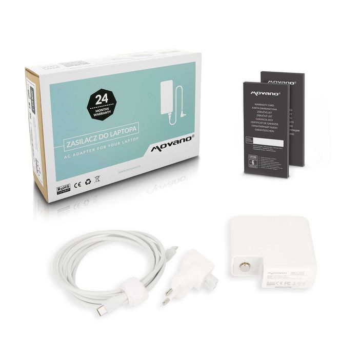 Zasilacz Movano 100W USB-C Acer Asus Apple Dell HP Lenovo MSI