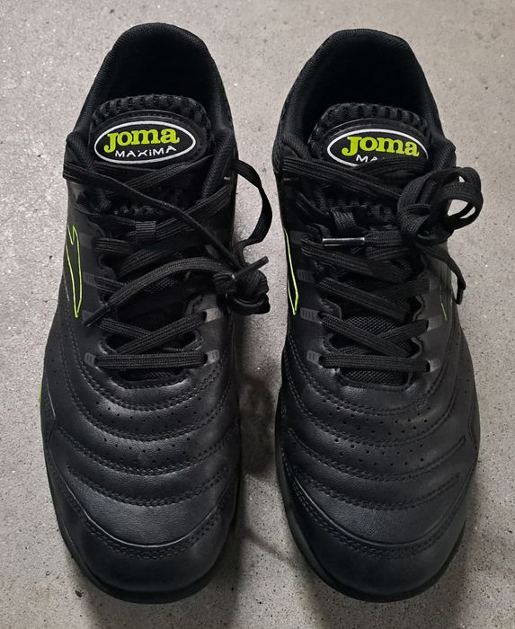 Sapatilha / Chuteira indoor Joma Maxima 2451 Black Lemon Turf - Tam. 42