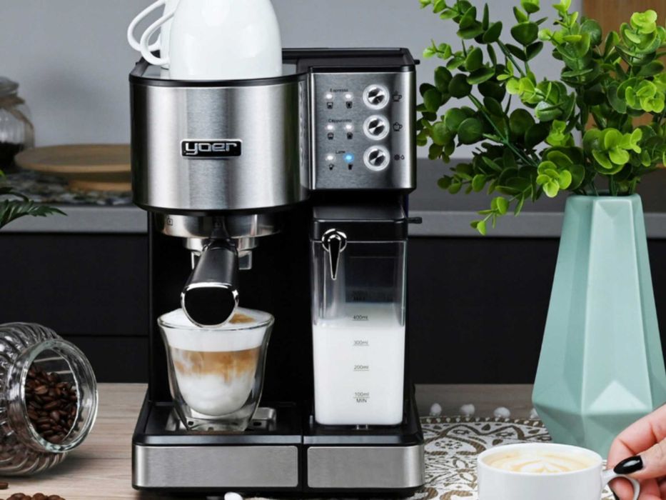 Yoer Nowy Ekspres Do Kawy Ciśnieniowy Automatyczny 20bar 1350W GRATIS