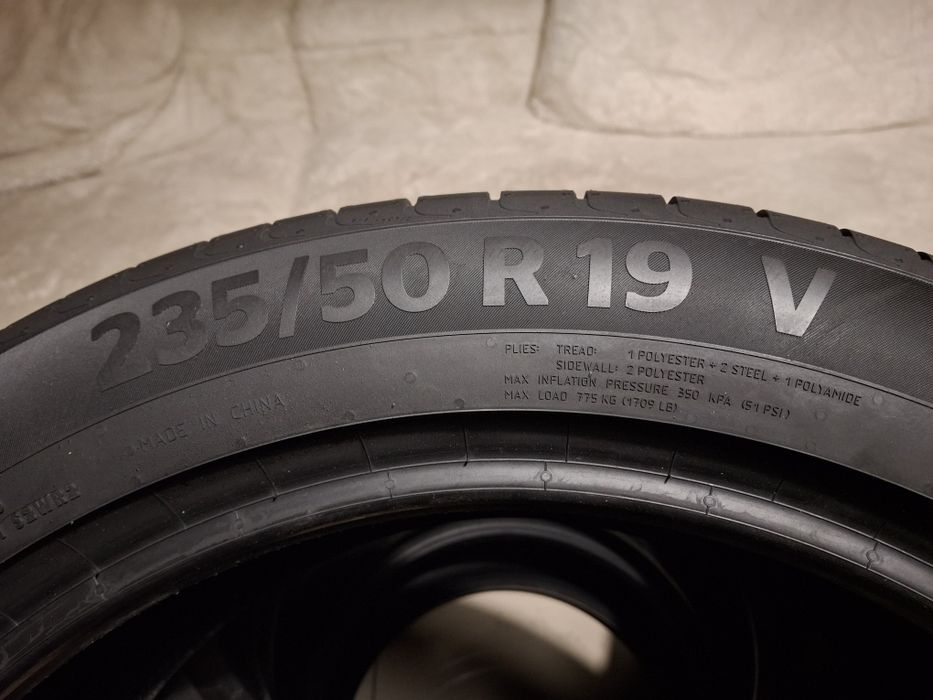 Letnie 235/50r19  Continental NOWE DEMO Wysyłka