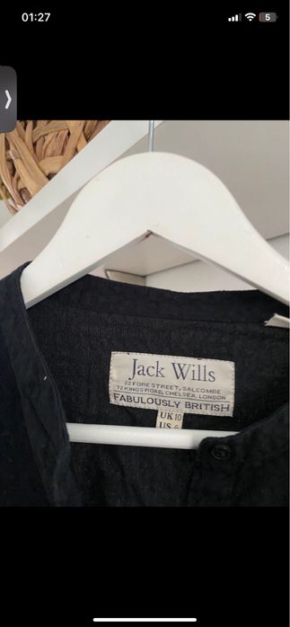 S 36 granatowa koszula ciemna