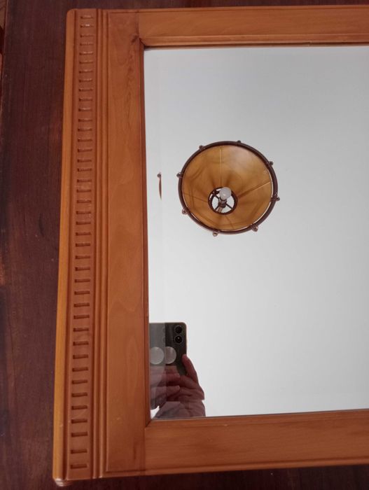 Espelho Vintage em Madeira de Cerejeira (80x55cm) – Estilo Clássico