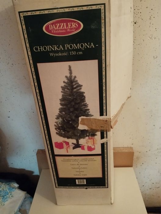 Sztuczna choinka ze stojakiem 1,50 m