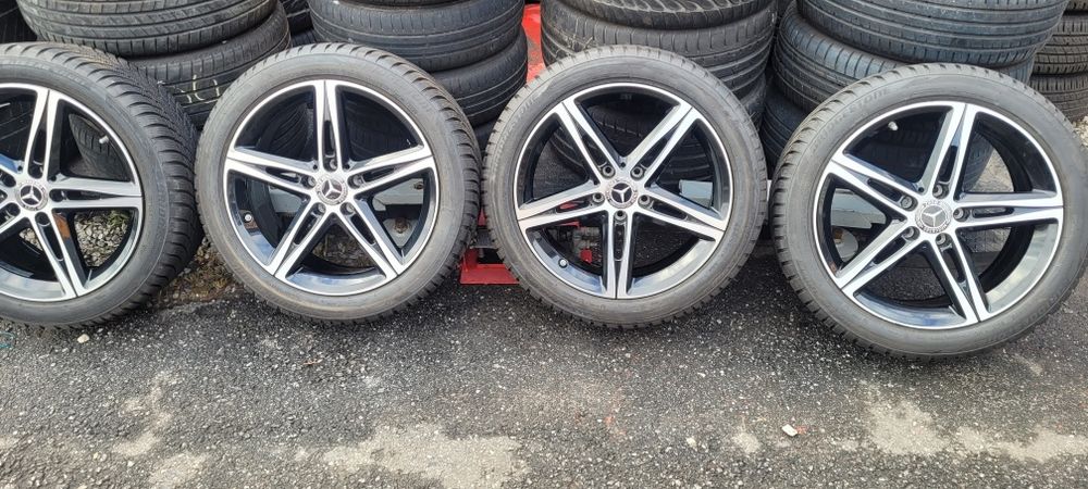 Oryginalne felgi 18 Mercedes nowe opony zima 225 45 polecam