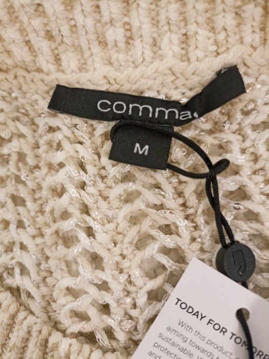 Sweterek ażurowy błyszczący roz.M/L/XL-over