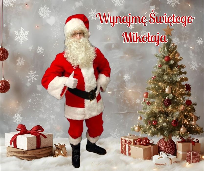 Wynajmę Świetego Mikołaja, Św Mikołaj do wynajęcia, wizyta domowa