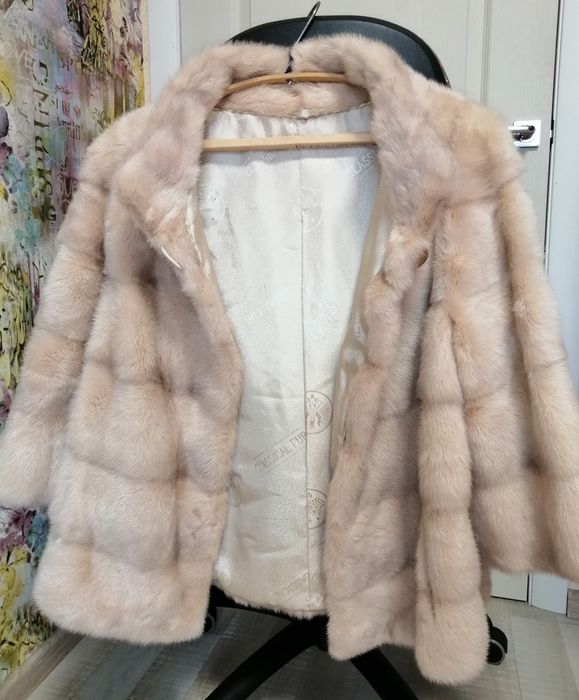 Норковий полушубок, розмір 48