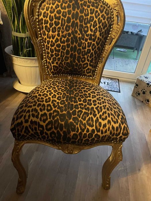 Antyczny Komplet 4 Krzesła+Stół Barok/Rokoko