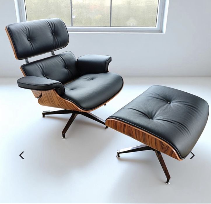 Cadeirão Emes Icon de design  estrutura em madeira de Raiz de Nogueira