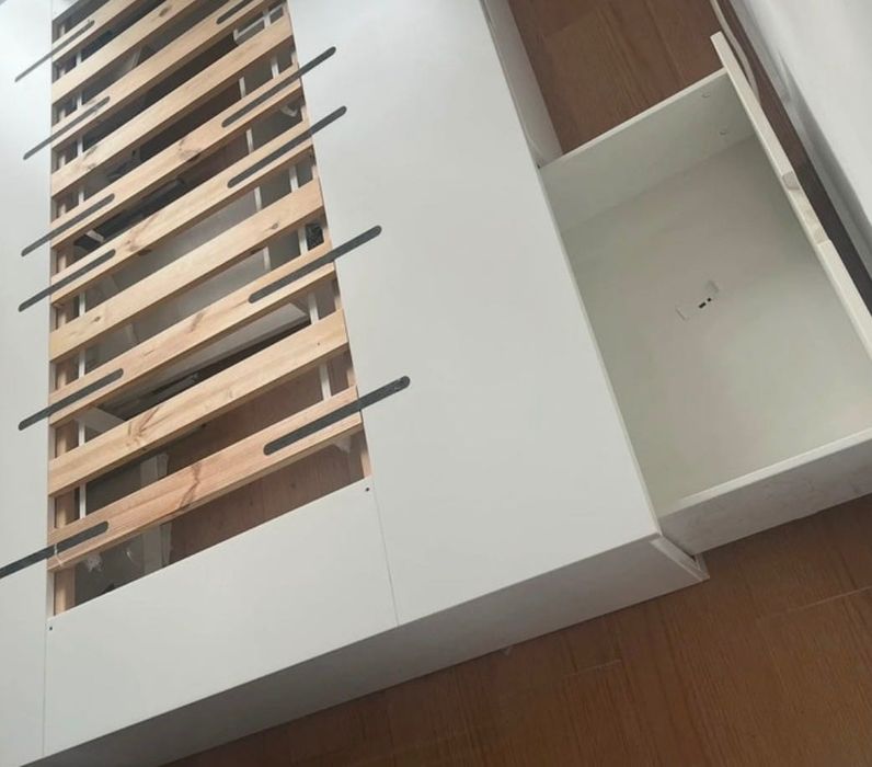 Cama de casal ikea Nordli 6 gavetas
