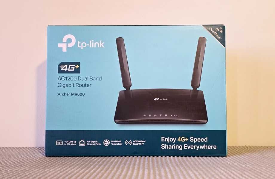 Router 4G+ TP-Link MR600 (Cartão SIM) Novo (na caixa).