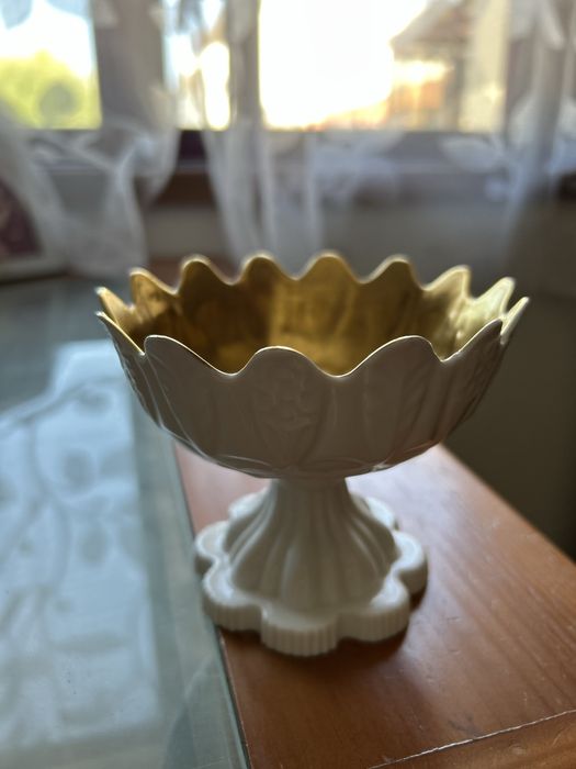 Taça em procelana interior dourado VA partida