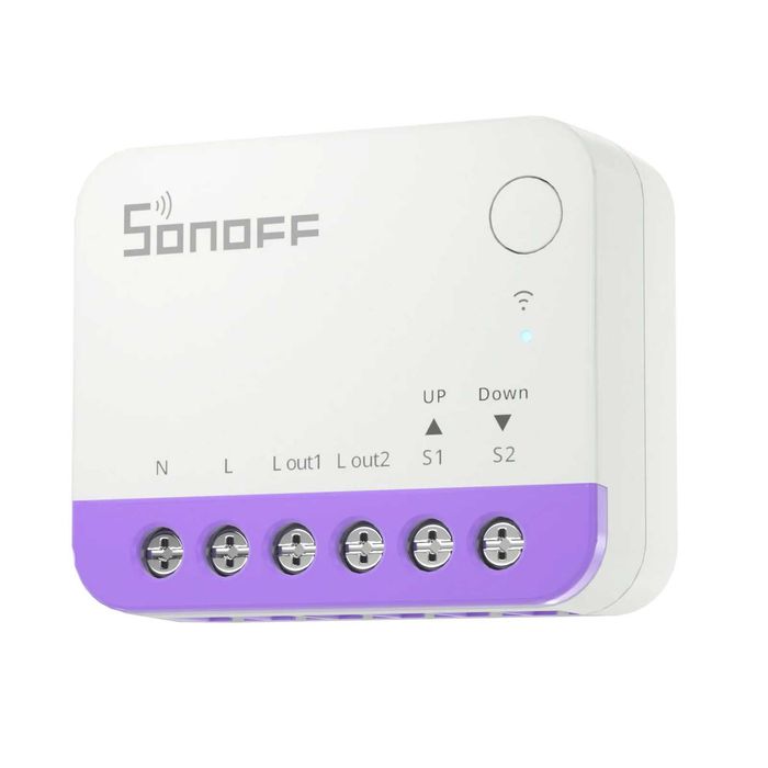 Interruptor Inteligente Sonoff Dual R3/R3 Lite/RBS/ZBRBS/RBS-E para estores, NSPanel PRO, Mini R2/R4/R4M, MINI-2GS e MINI-ZBDIM para iluminação