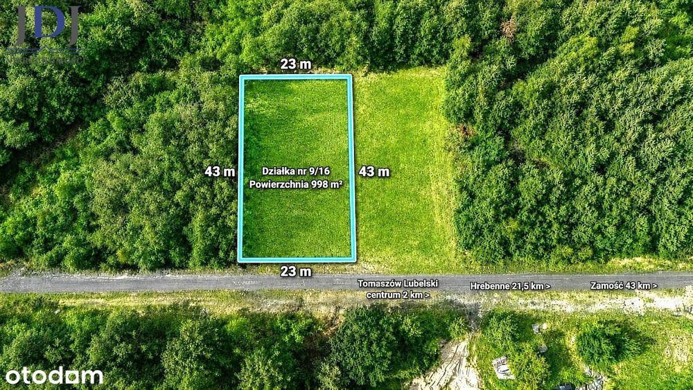 Działka budowlana 998 m². Warunki Zabudowy - Widok 2