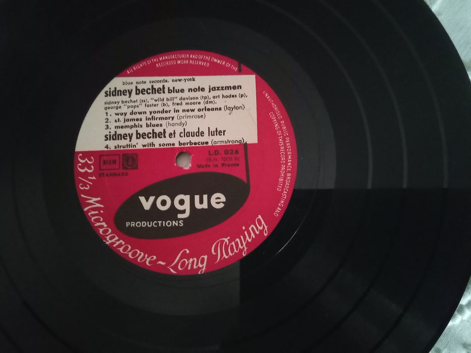 disco Sidney Bechet - Jazz 10``