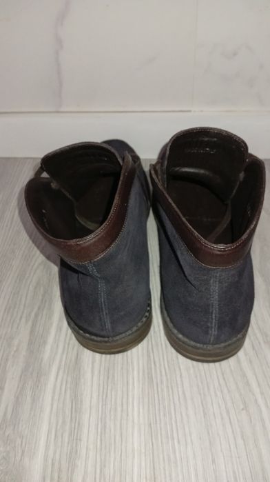 Bota Louis Vuitton Chukka Masculina - Camurça azul Navi - Tam. 42