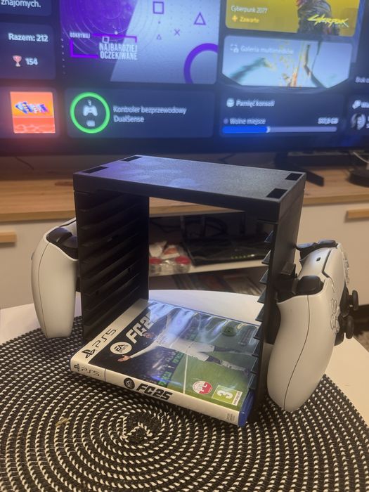 Konsola ps5 slim z napedem +2 pady+gra asyro bot