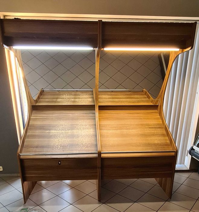 Regał do warzyw wystawa stoisko podświetlane ekspozycja