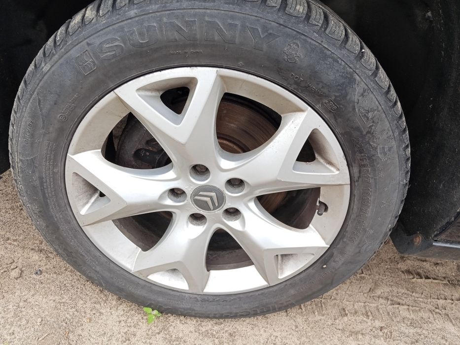 Koła alufelgi r17 Citroen C5 x7 III z oponami