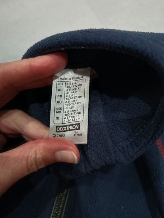 Bluza polarowa Quechua, rozmiar 103-112