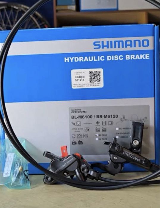 Travão traseiro shimano deore m6100 4 pistões