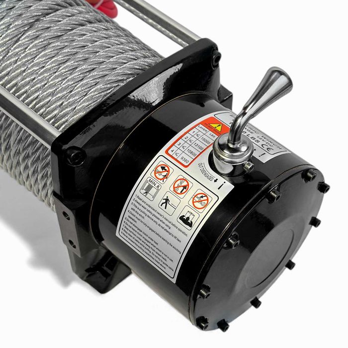 Лебідка 15000 Lbs (6800кг 12V) електрична лебідка на евакуатор, лафет