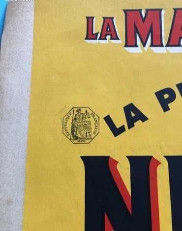 Cartaz antigo 1920's