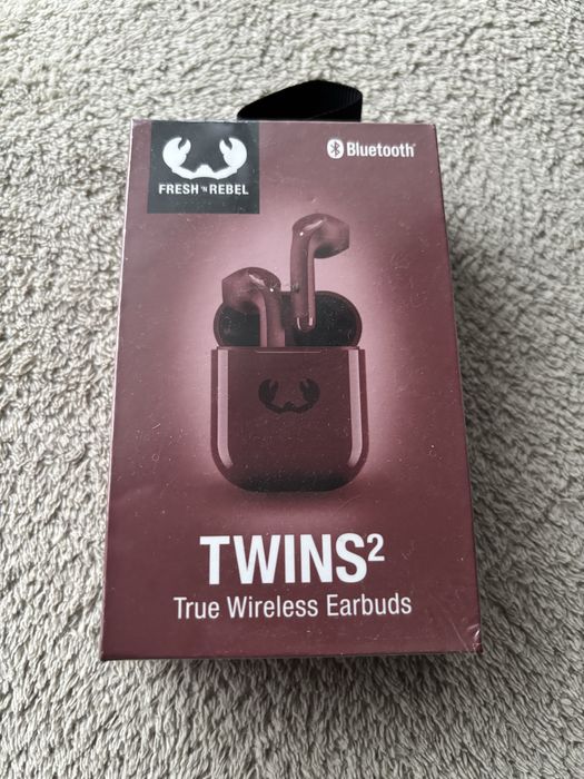 Fresh N Rebel Twins 2 True Wireless Ruby Red Bordowy