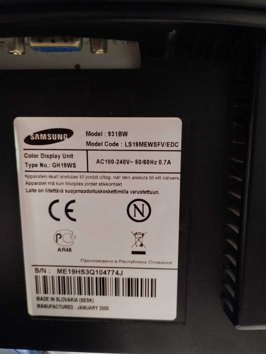 продам монітор Samsung LS19MEWSFV/EDC робочій.у гарному стані