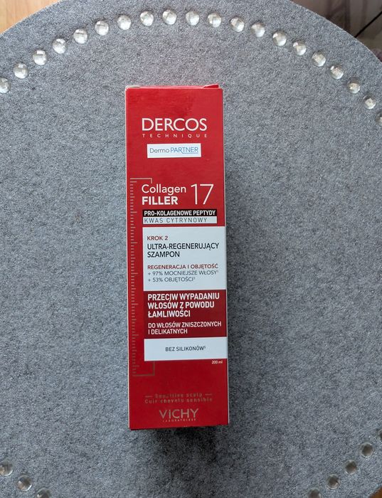 Vichy Dercos Collagen Filler szampon przeciw wypadaniu włosów