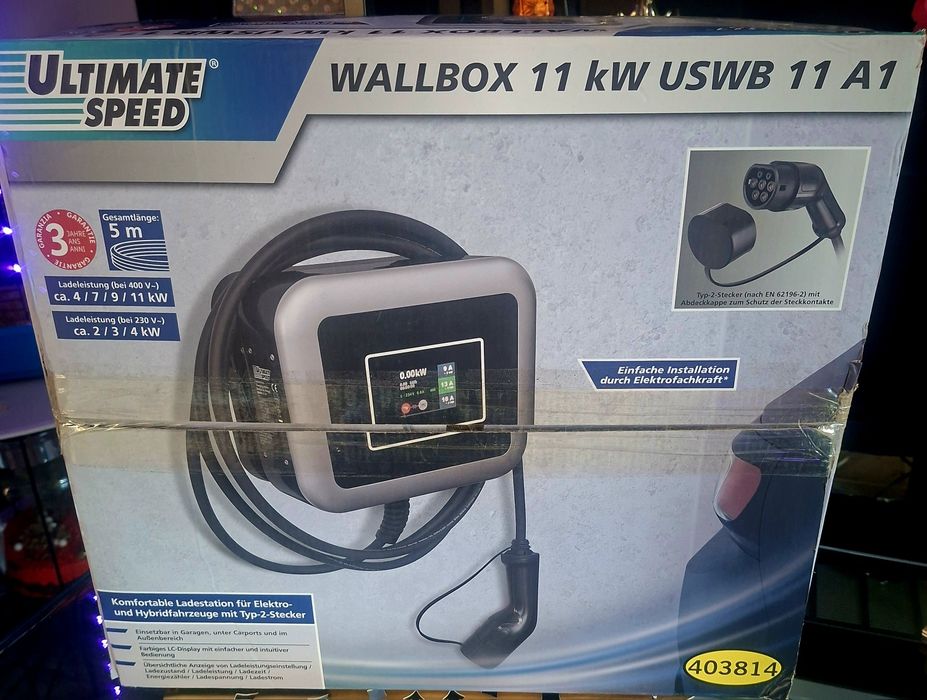 Stacja ładowania ładowarka Wallbox USWB 11KW 5m 400V / 230V 16A IP65