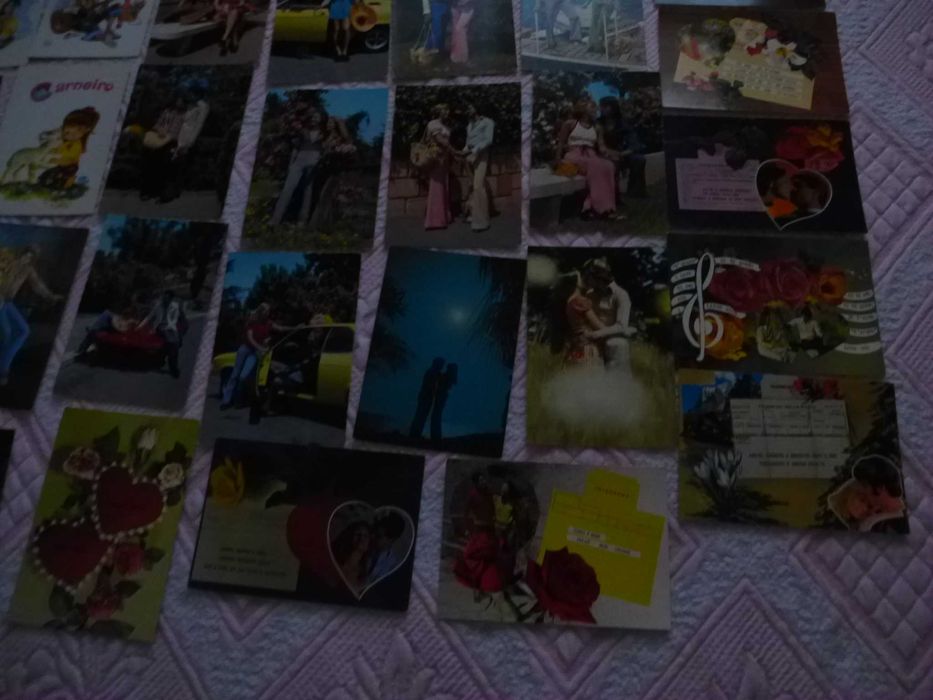 lote 44 postais vintage