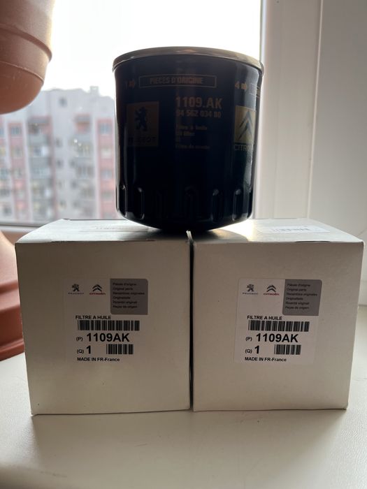 Фільтри для оливи масла мастила PSA Peugeot Citroen 3шт