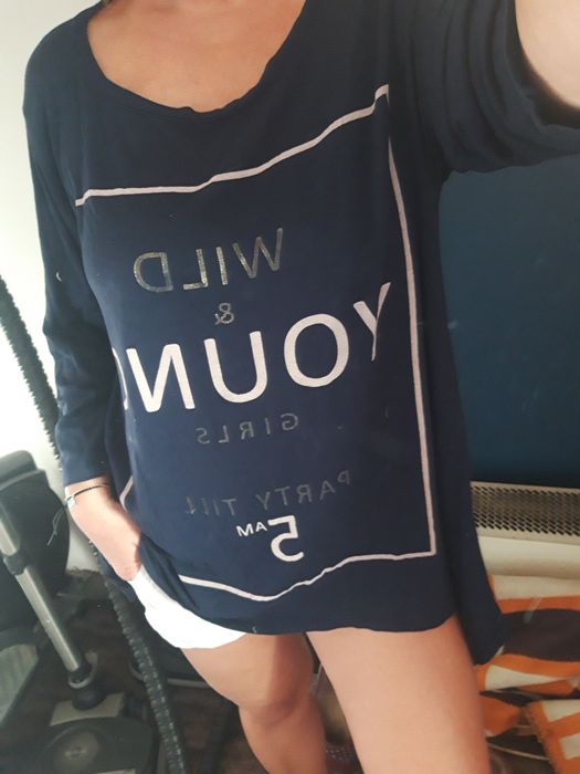 Bluzka damska z długim rękawem tunika XL/XXL