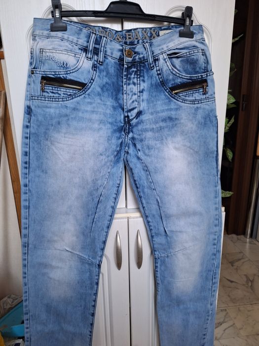 Spodnie jeansowe niebieskie męskie nowe