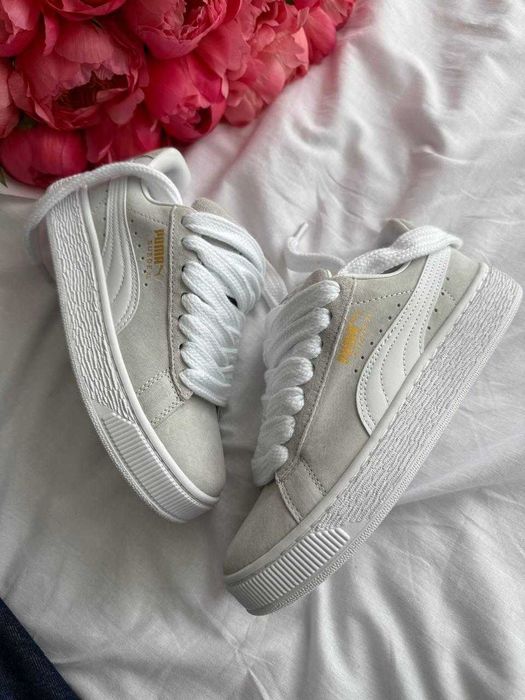 !SALE! Puma Suede XL Light Grey 36 37 38 39 40 41 пума суеде хл