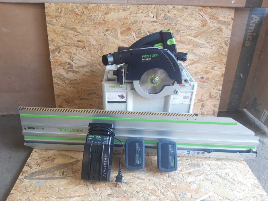 Festool HKC 55 EB, użyta kilka razy przy budowie wiaty.