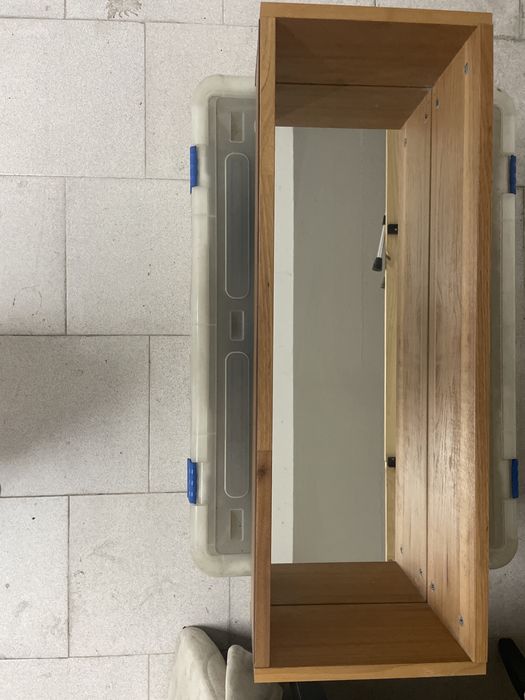 Estante em madeira com espelho para WC  Molger - IKEA