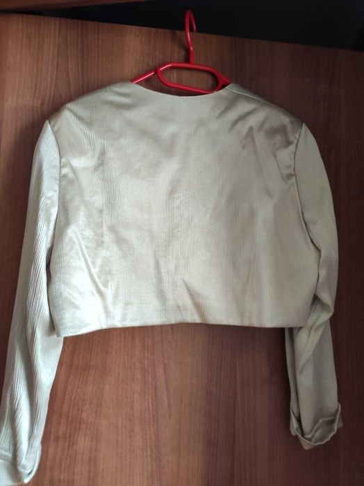 Złote bolerko z połyskiem