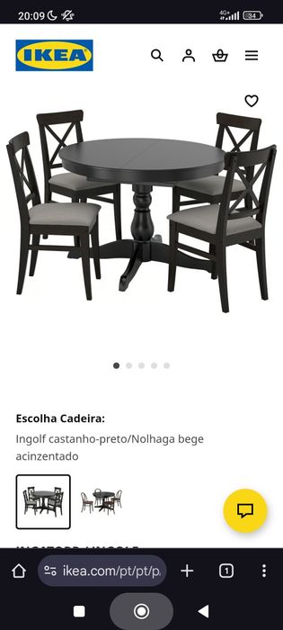 Mesa redonda ikea