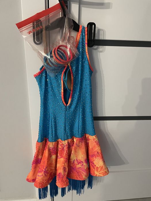 Sukienka do laciny, latino, LA, rozmiar 140-150cm, fredzle