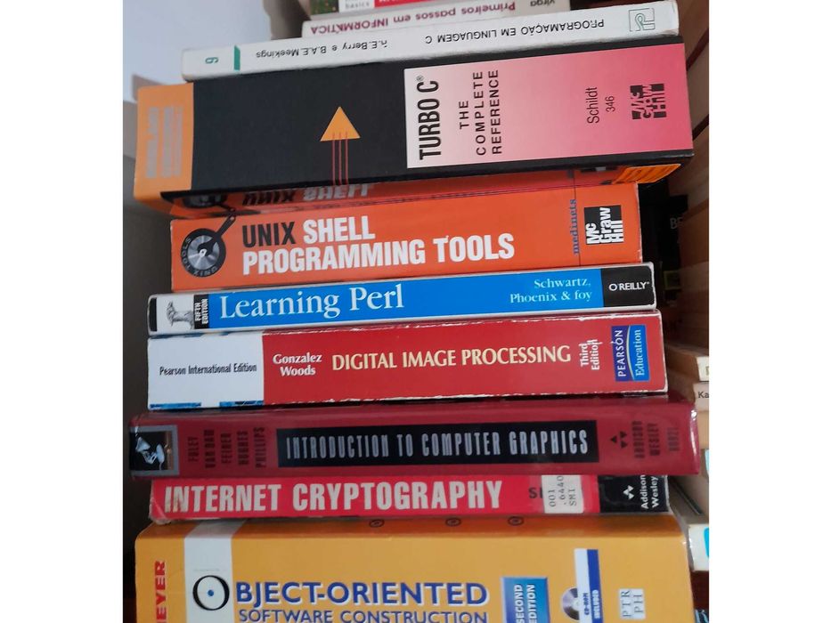 10 livros programação gráficos criptografia Unix etc