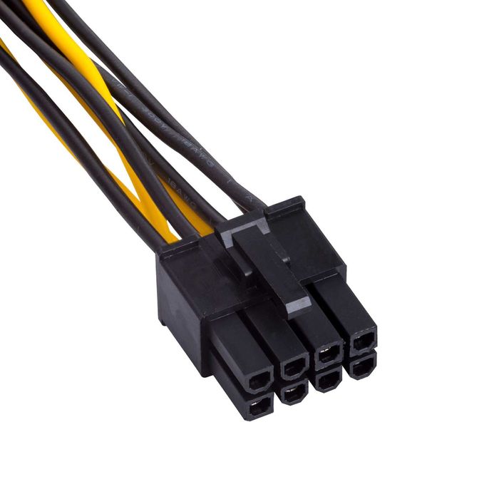 Kabel adapter Akyga AK-CA-29 2x Molex (M) - PCI-Express 8 pin (M) 15cm